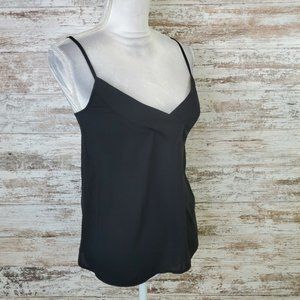 Chelsea28 Black Crossover V-Neck Camisole, Size XXS
